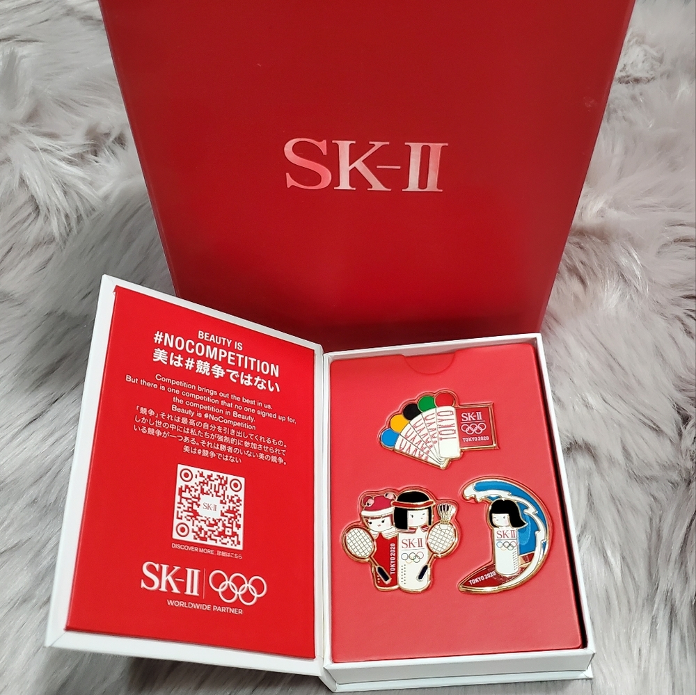 SKII rare limited edition Tokyo Olympics pins